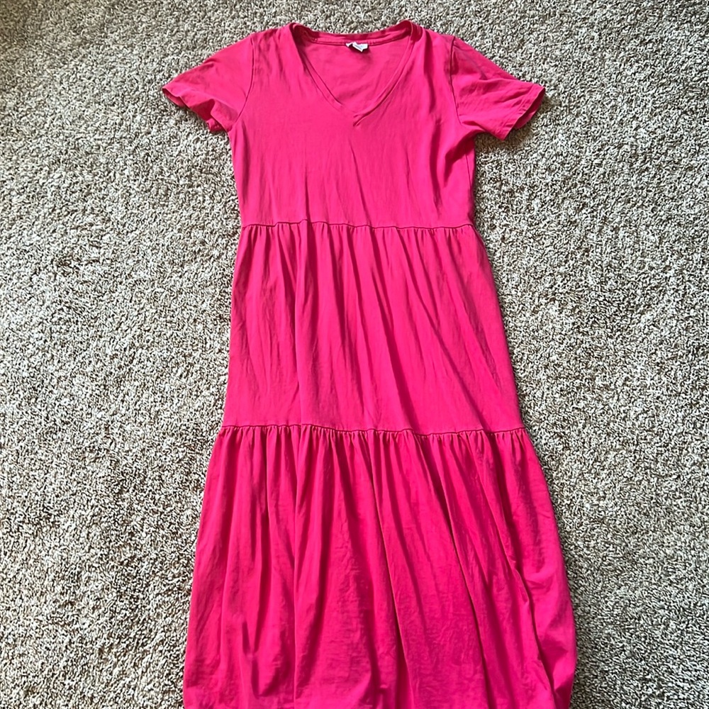 Gently worn midi J crew tier dress